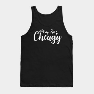 I'm So Cheugy Script with Hearts Tank Top